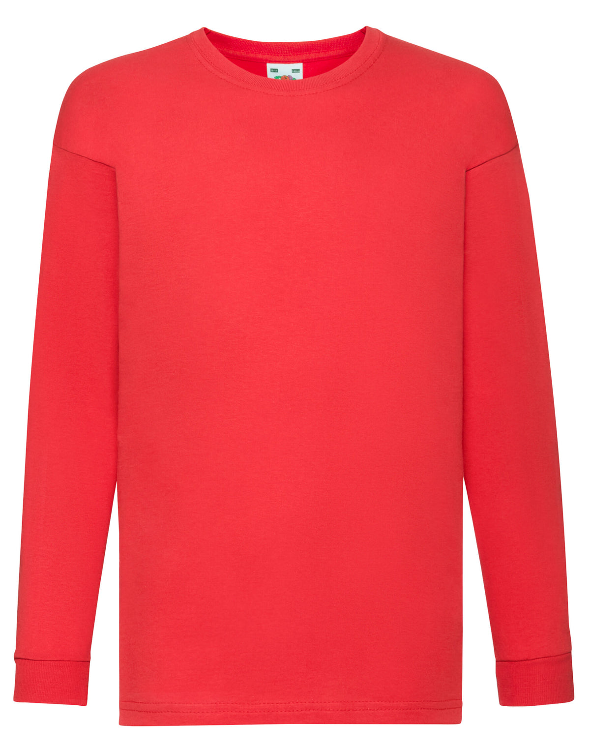 61007 FOTL Kids Valueweight Long Sleeve T - Red - 61007