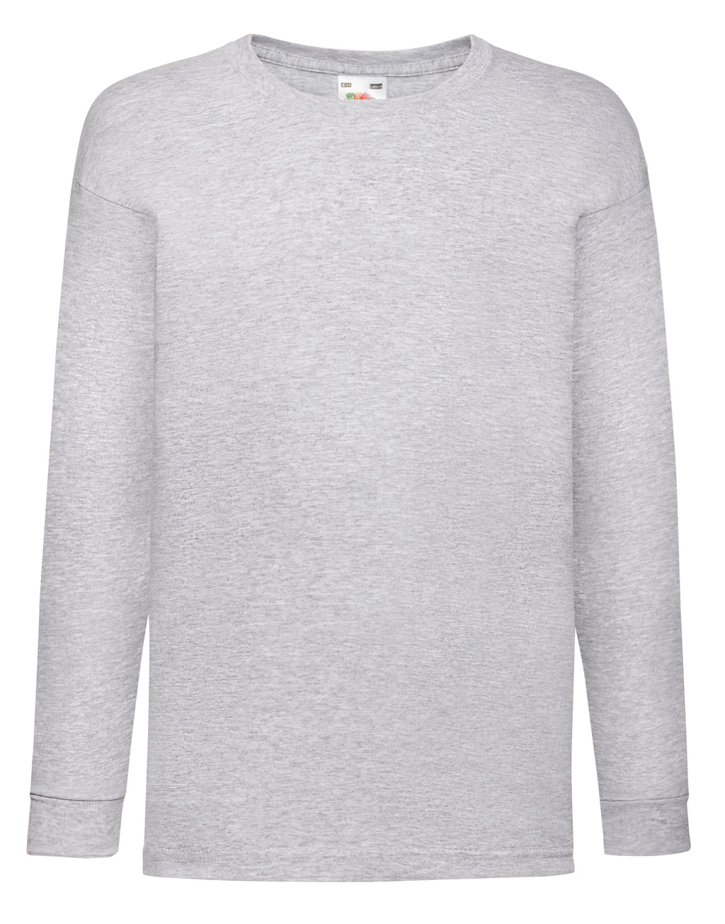 61007 FOTL Kids Valueweight Long Sleeve T - Heather Grey - 61007
