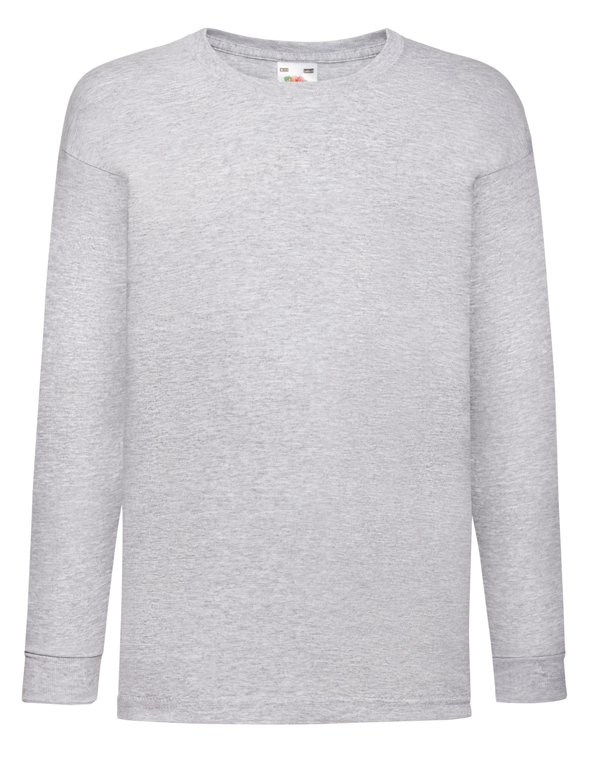 61007 FOTL Kids Valueweight Long Sleeve T - Heather Grey - 61007