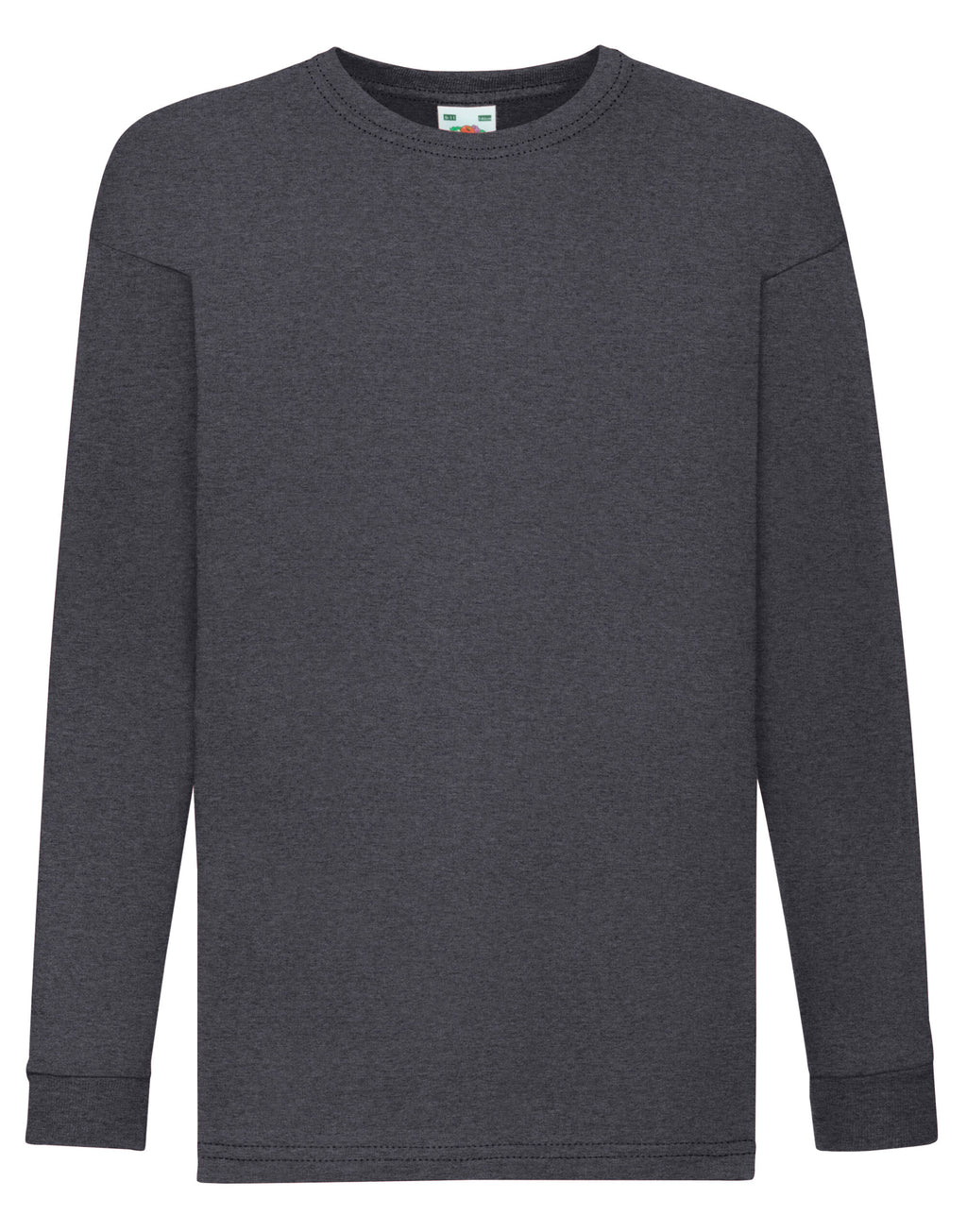 61007 FOTL Kids Valueweight Long Sleeve T - Dark Heather - 61007