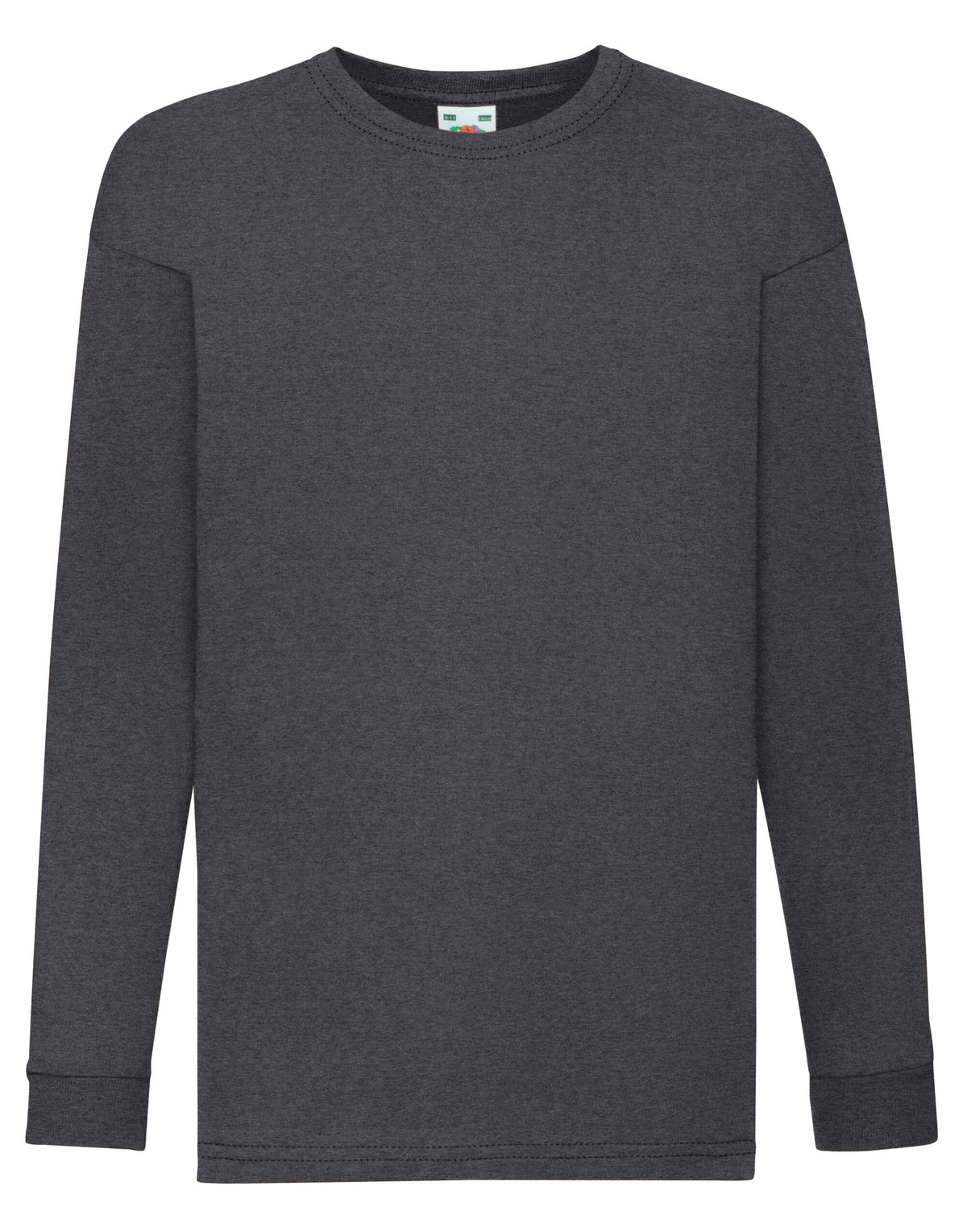 61007 FOTL Kids Valueweight Long Sleeve T - Dark Heather - 61007