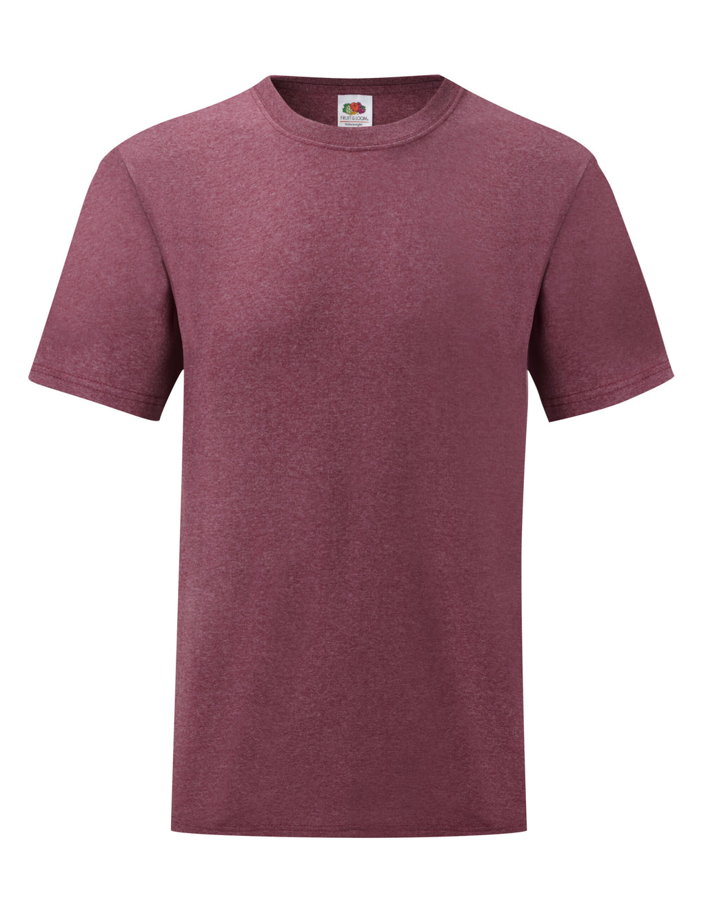 61036 FOTL Mens Valueweight T - Heather Burgundy - 61036