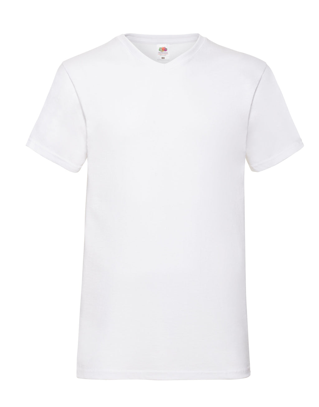 61066 FOTL Mens Valueweight V-Neck T - White - 61066