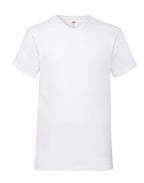61066 FOTL Mens Valueweight V-Neck T - White - 61066