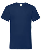 61066 FOTL Mens Valueweight V-Neck T - Navy Blue - 61066