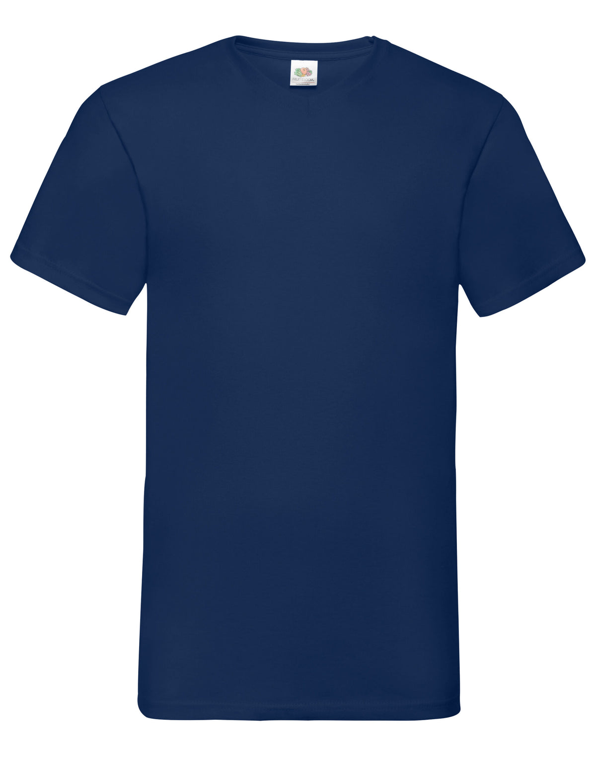 61066 FOTL Mens Valueweight V-Neck T - Navy Blue - 61066