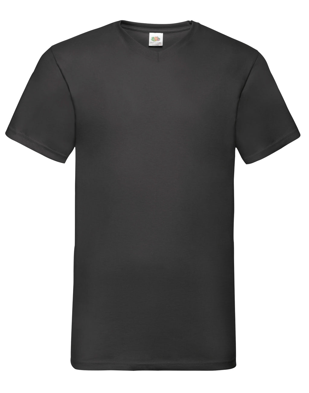 61066 FOTL Mens Valueweight V-Neck T - Black - 61066