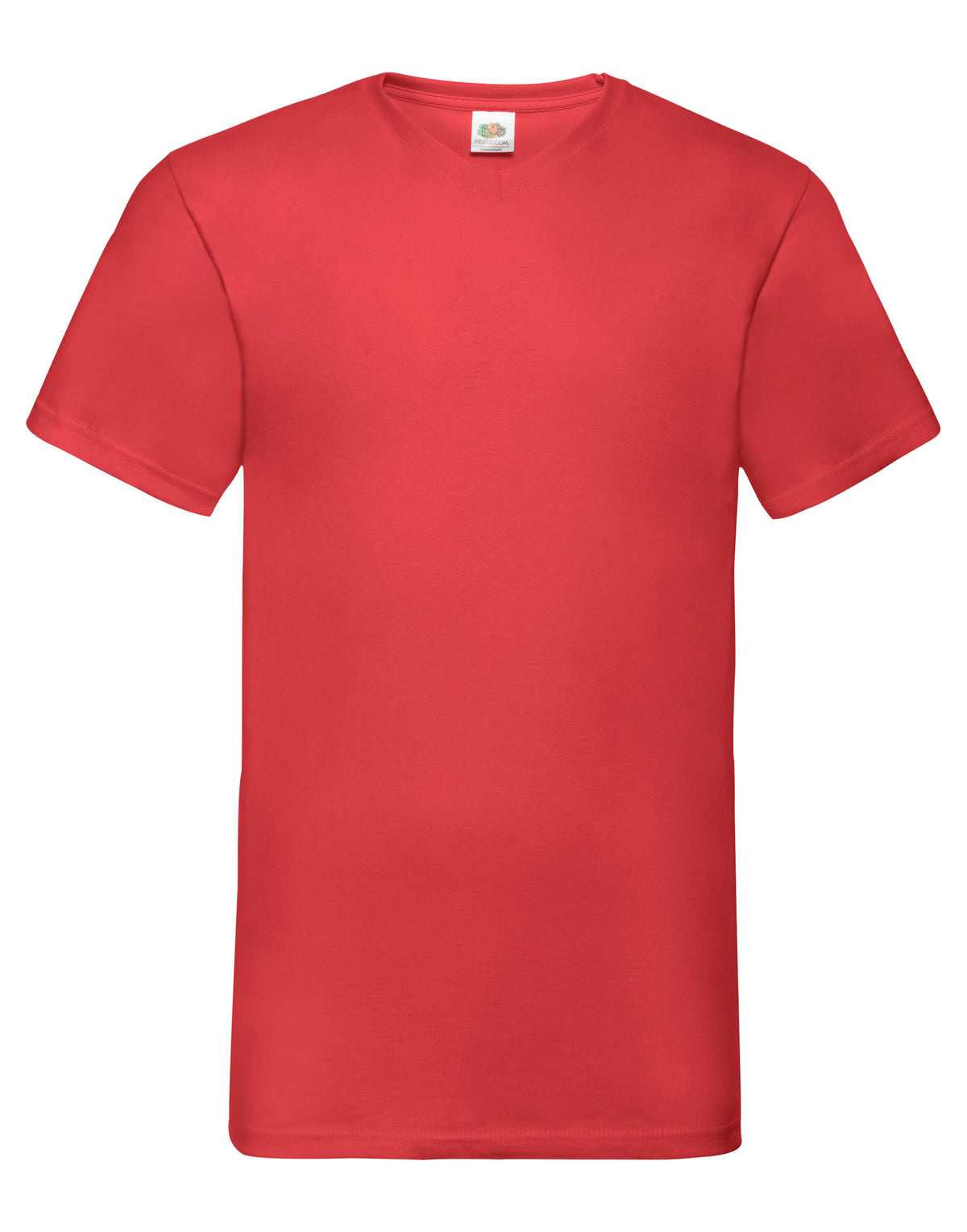 61066 FOTL Mens Valueweight V-Neck T - Red - 61066