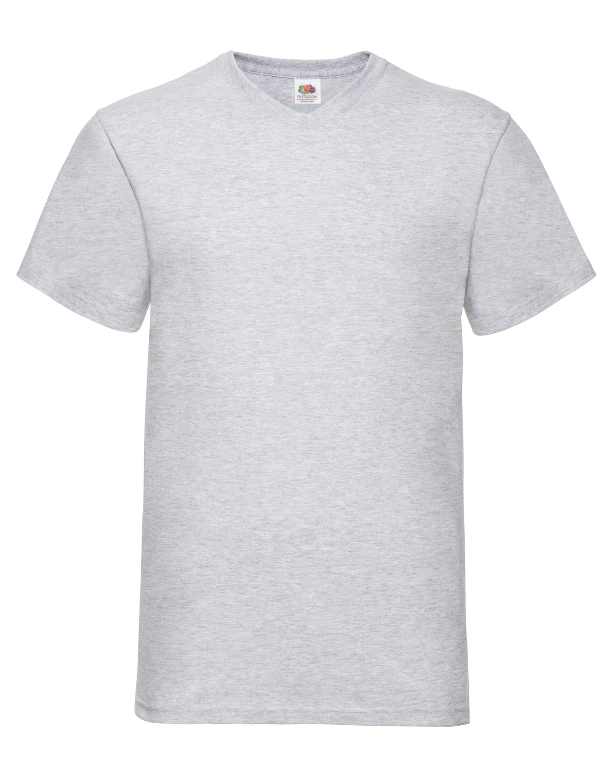 61066 FOTL Mens Valueweight V-Neck T - Heather Grey - 61066