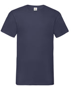 61066 FOTL Mens Valueweight V-Neck T - Deep Navy - 61066