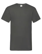 61066 FOTL Mens Valueweight V-Neck T - Light Graphite - 61066