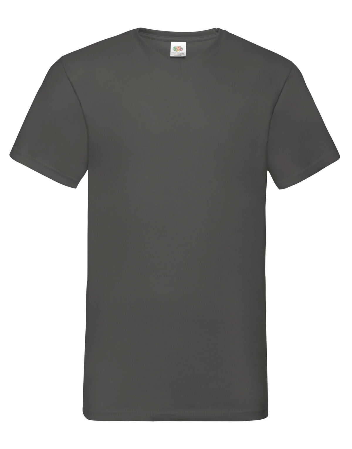 61066 FOTL Mens Valueweight V-Neck T - Light Graphite - 61066