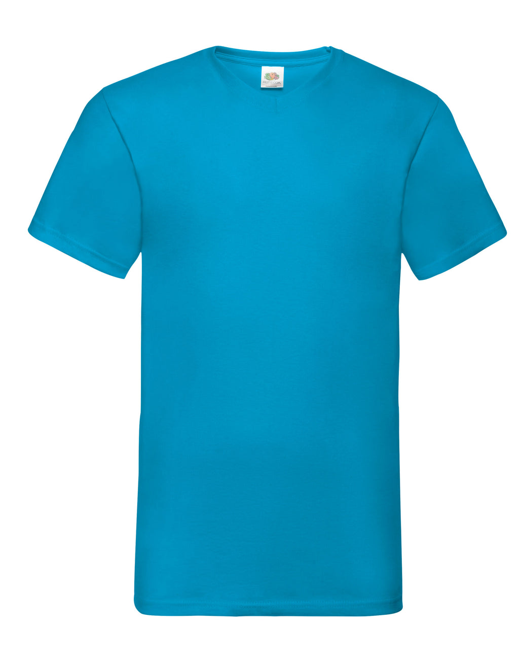 61066 FOTL Mens Valueweight V-Neck T - Azure Blue - 61066