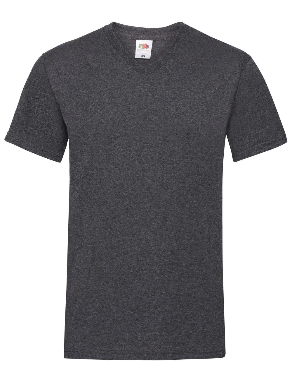 61066 FOTL Mens Valueweight V-Neck T - Dark Heather - 61066