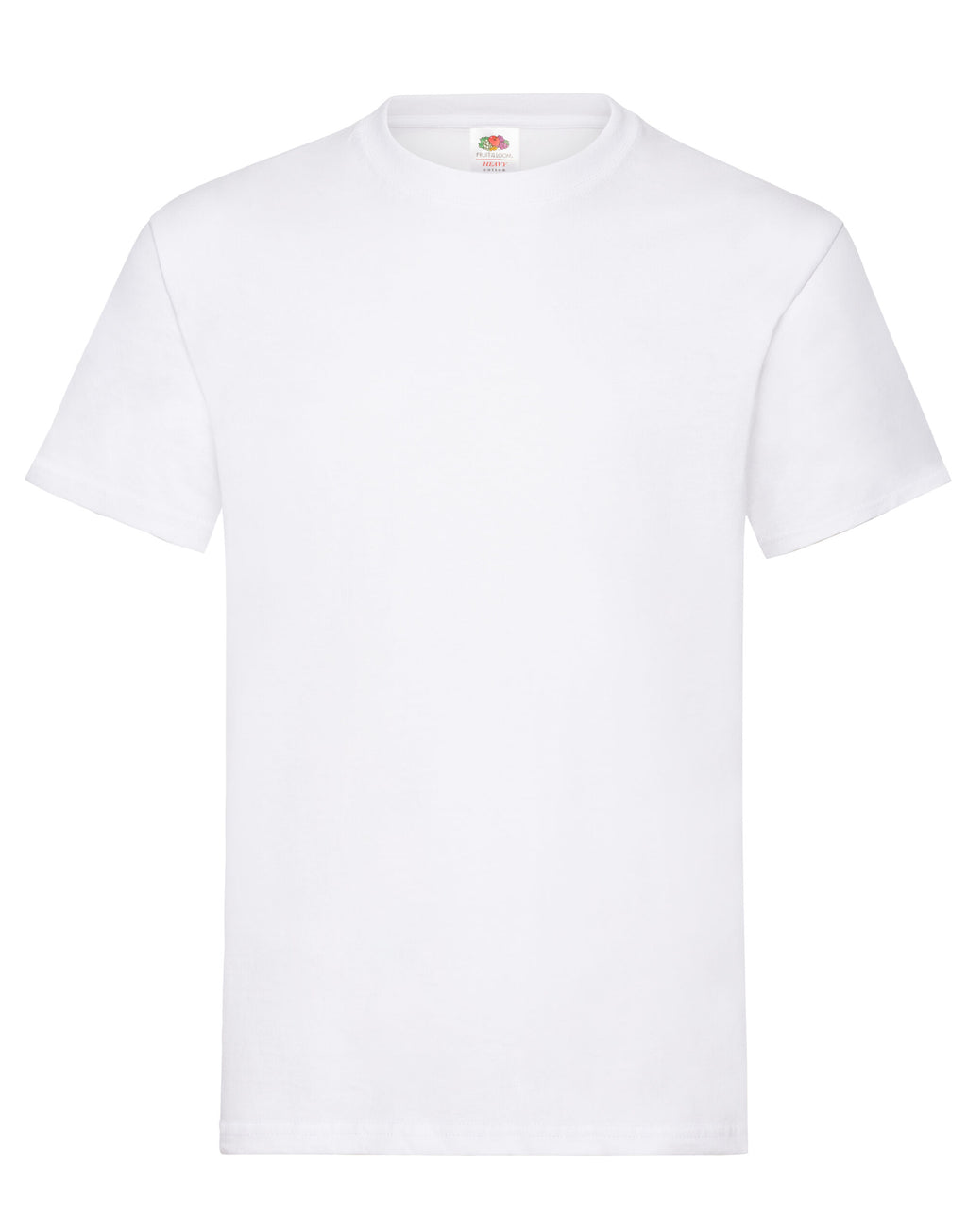 Fruit of the Loom Men's Heavy T-Shirts 3 Pack Plain Workwear Tees - White