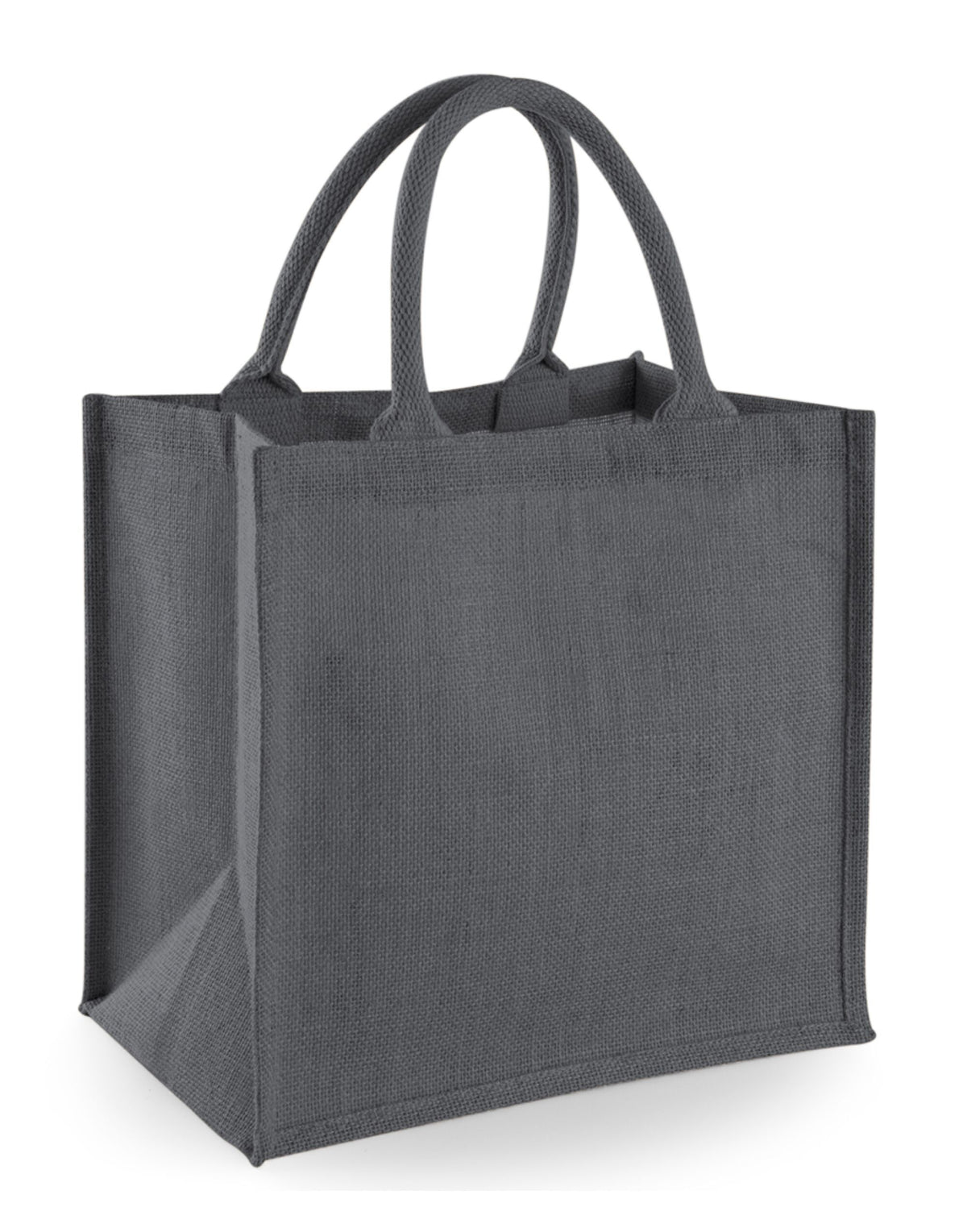 W413 Westford Mill Jute Midi Tote - Graphite Grey/Graphite Grey - W413