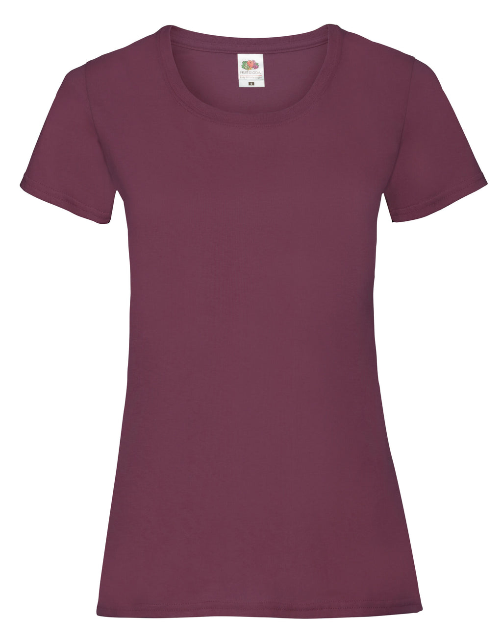 61372 FOTL Ladies Valueweight T - Burgundy - 61372