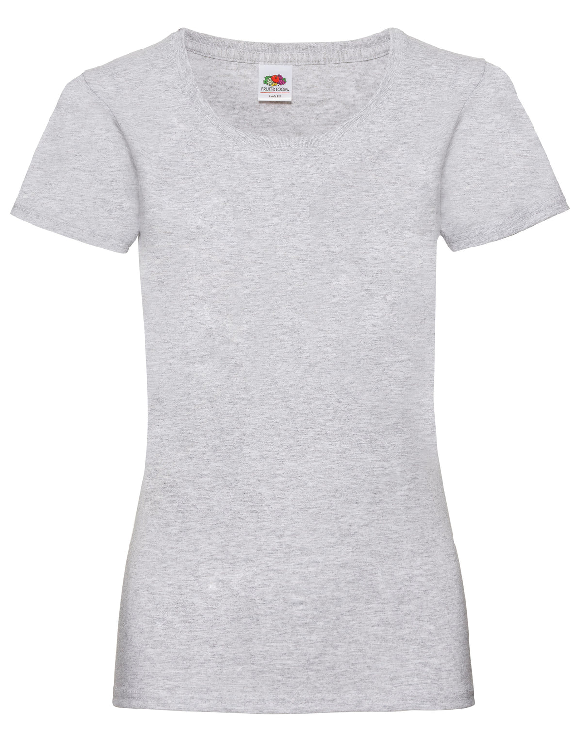 61372 FOTL Ladies Valueweight T - Heather Grey - 61372