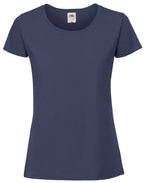 61424 FOTL Ladies Ringspun Premium T - Navy Blue - 61424
