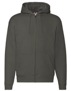 62034 FOTL Mens Premium Hooded Sweat Jkt - Charcoal - 62034