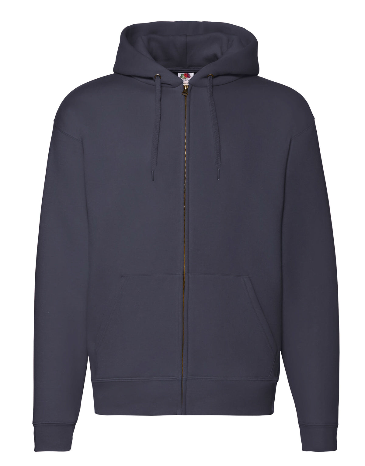 62034 FOTL Mens Premium Hooded Sweat Jkt - Deep Navy - 62034