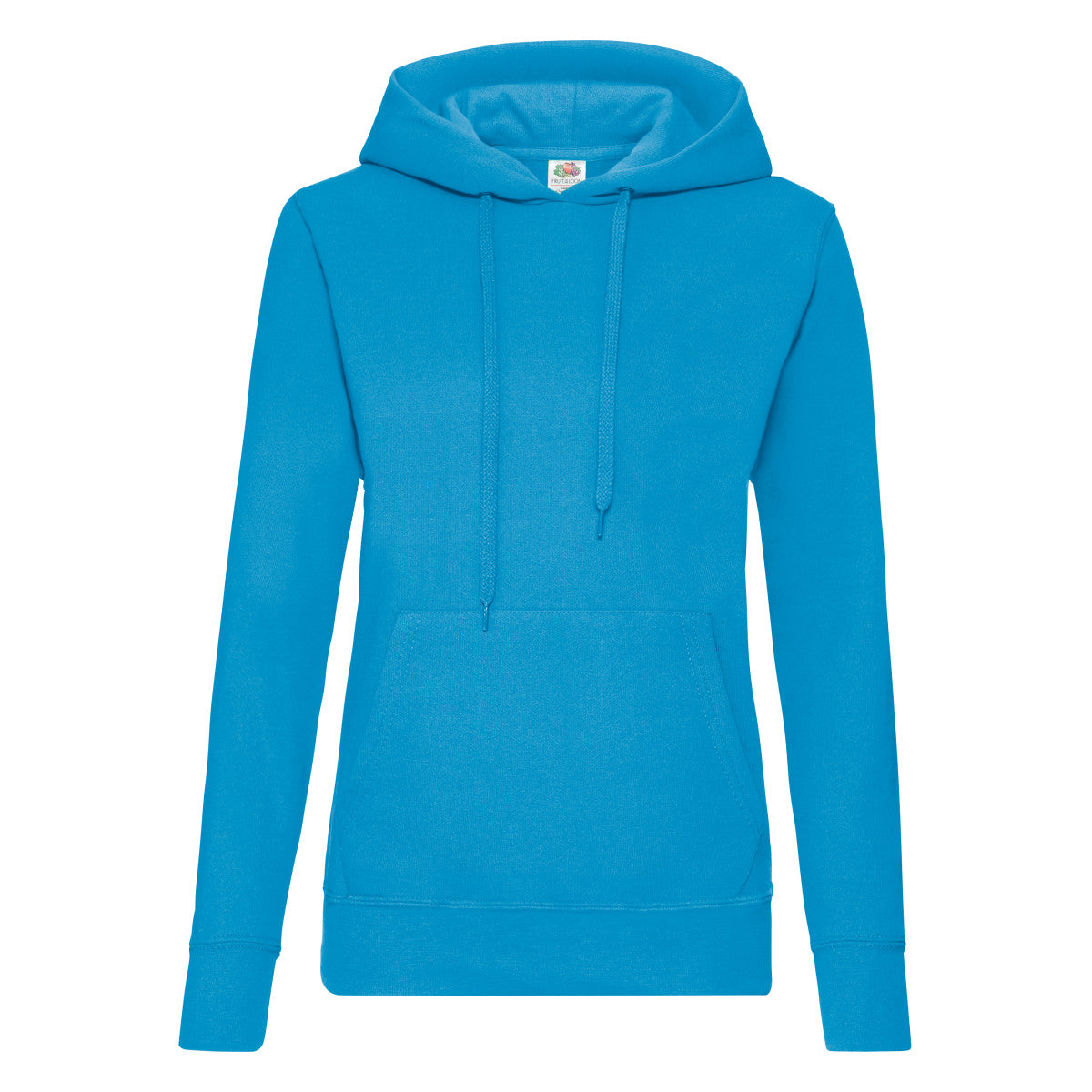 62038 FOTL Ladies Classic Hooded Sweat - Azure Blue - 62038
