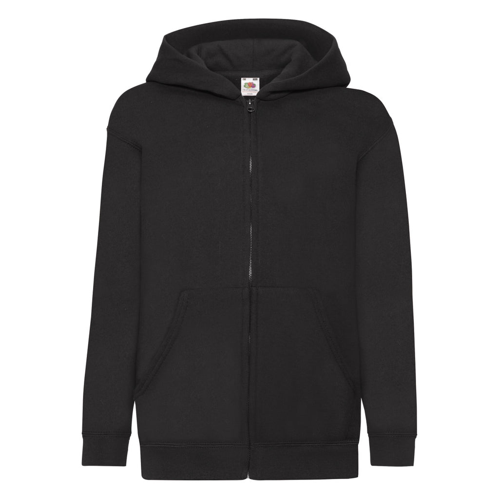 62045 FOTL Kids Classic Hooded Sweat Jacket - Black - 62045
