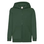 62045 FOTL Kids Classic Hooded Sweat Jacket - Bottle Green - 62045