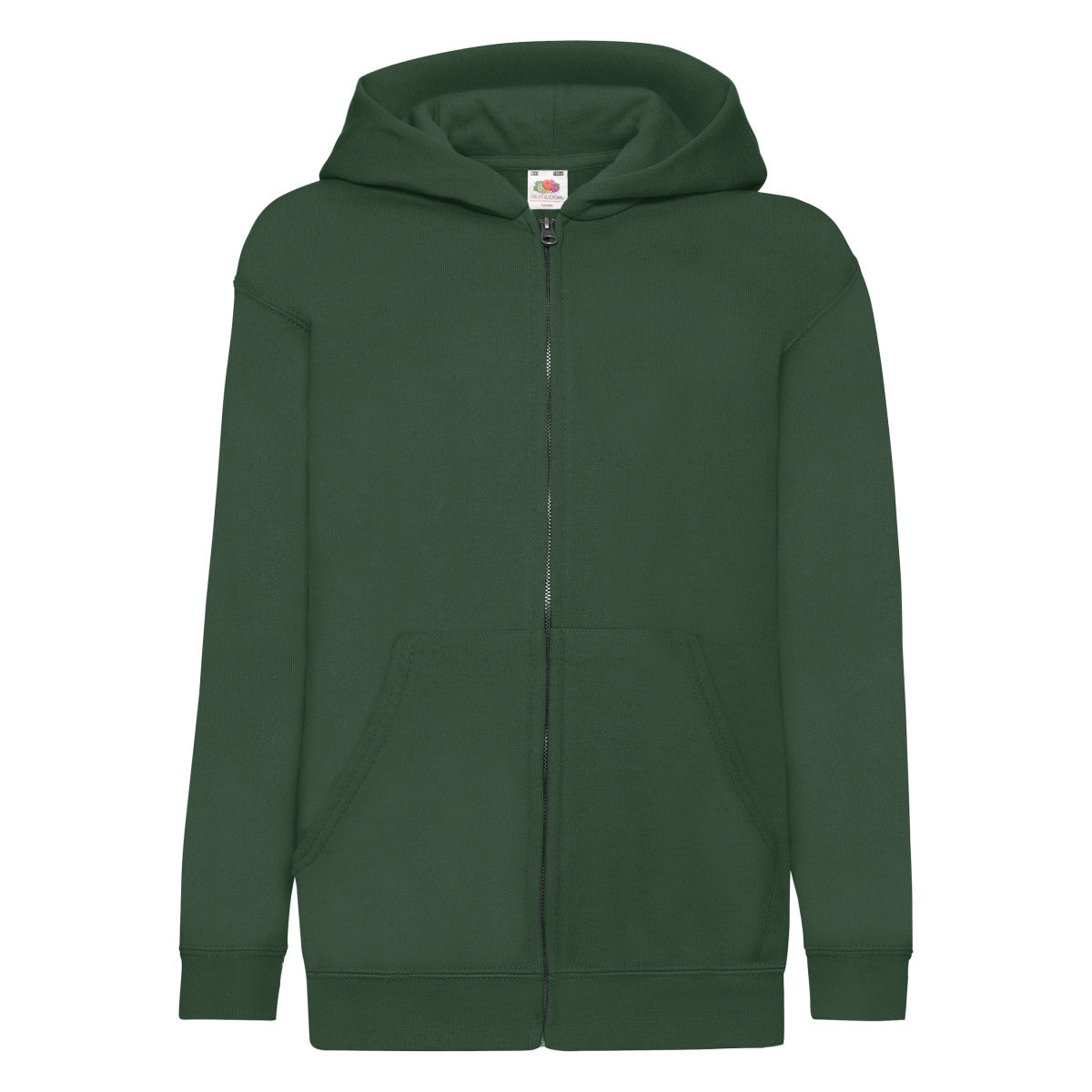 62045 FOTL Kids Classic Hooded Sweat Jacket - Bottle Green - 62045