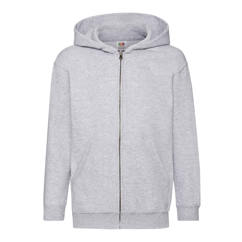 62045 FOTL Kids Classic Hooded Sweat Jacket - Heather Grey - 62045