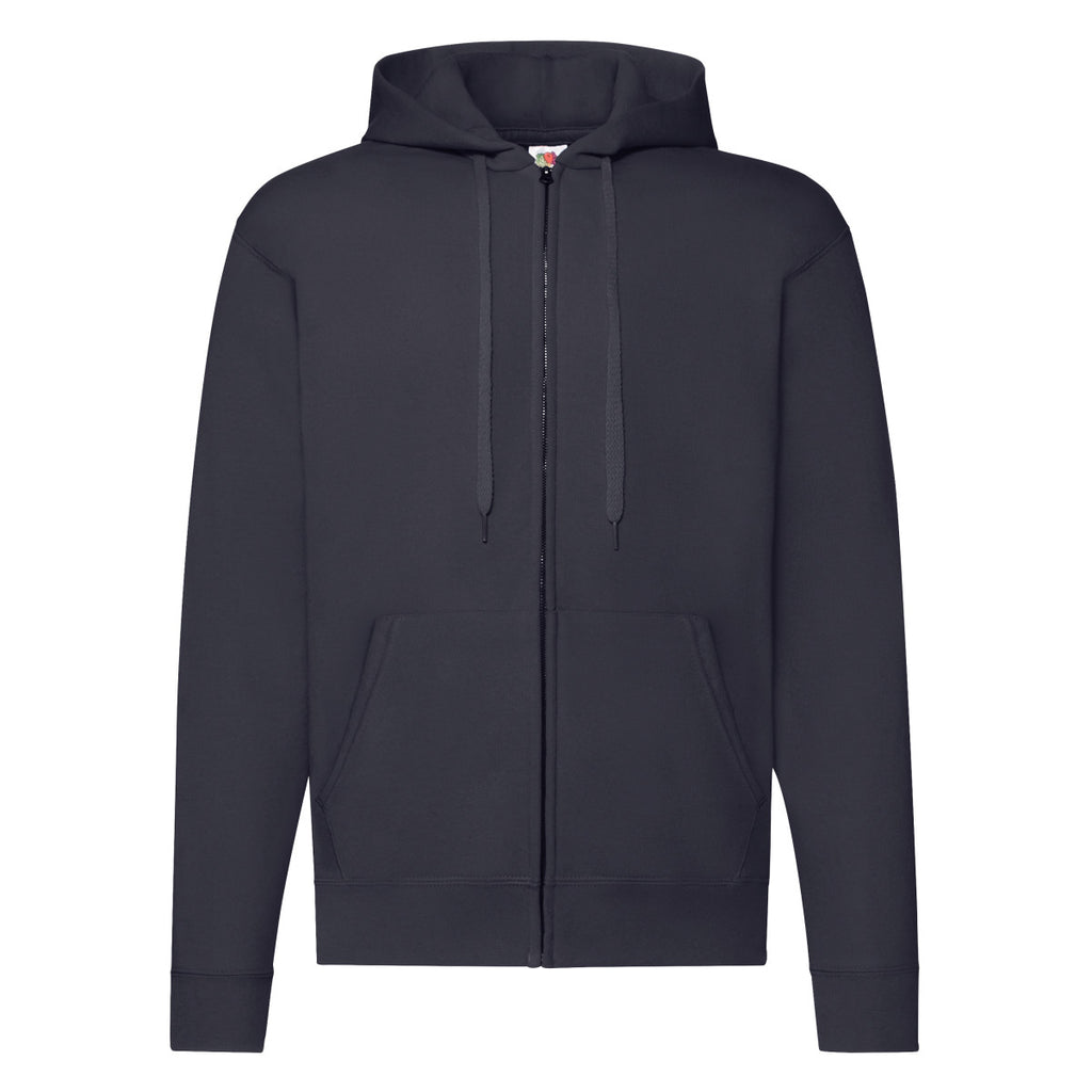 62062 FOTL Mens Classic Hooded Sweat Jacket - Deep Navy - 62062