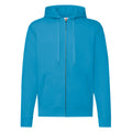 62062 FOTL Mens Classic Hooded Sweat Jacket - Azure Blue - 62062