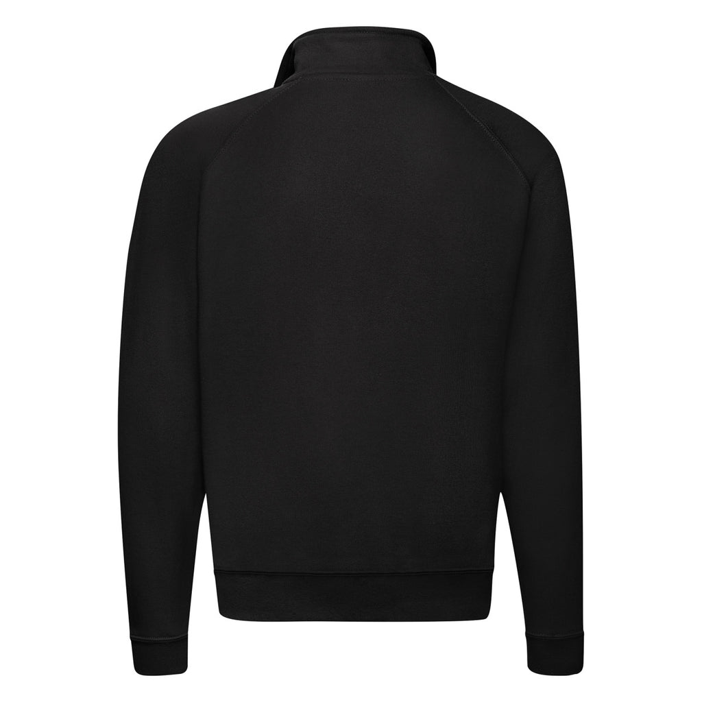 62114 FOTL Mens Classic Zip Neck Sweat - Black - 62114