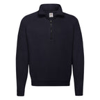 62114 FOTL Mens Classic Zip Neck Sweat - Deep Navy - 62114