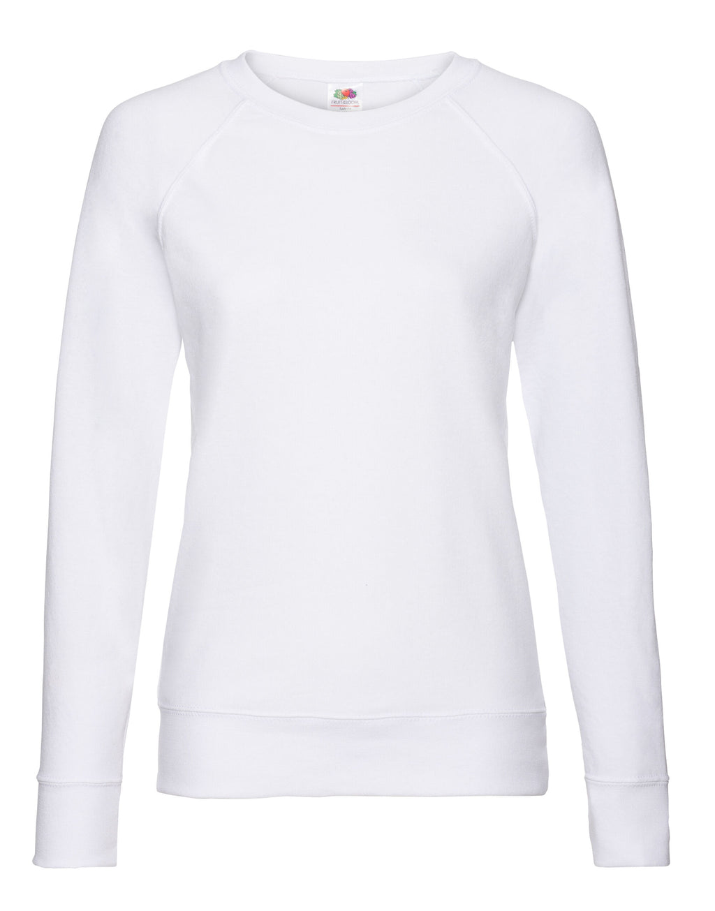 62146 FOTL Ladies Lightweight Raglan Sweat - White - 62146