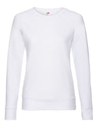 62146 FOTL Ladies Lightweight Raglan Sweat - White - 62146