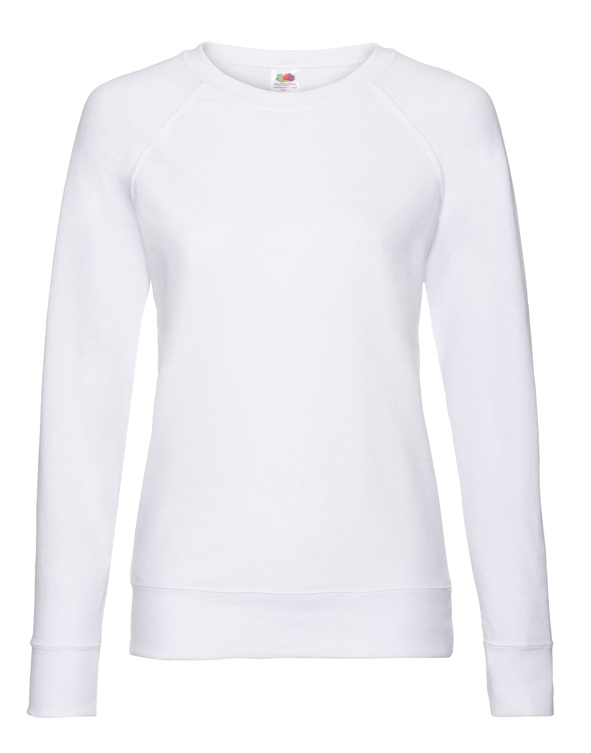 62146 FOTL Ladies Lightweight Raglan Sweat - White - 62146