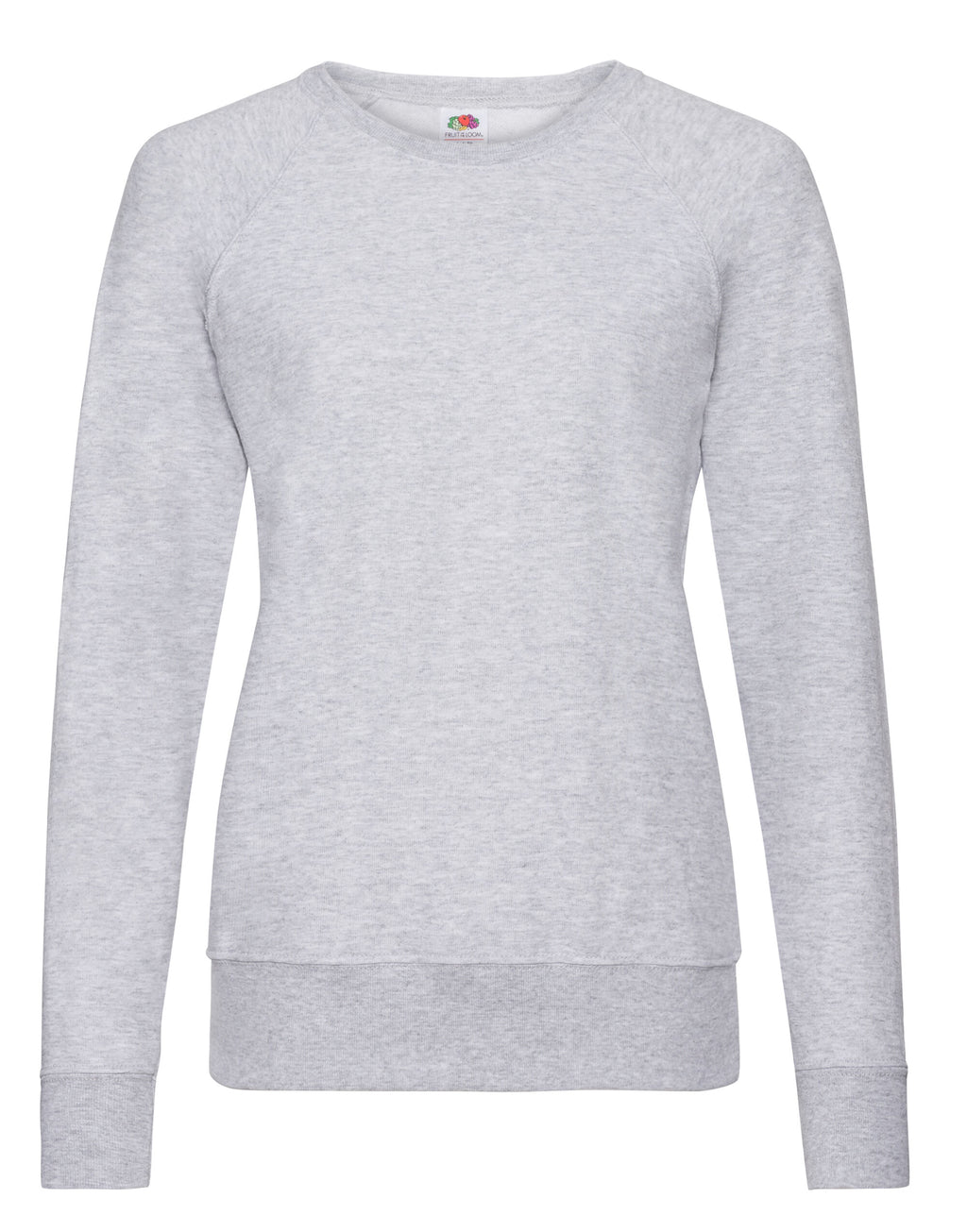 62146 FOTL Ladies Lightweight Raglan Sweat - Heather Grey - 62146