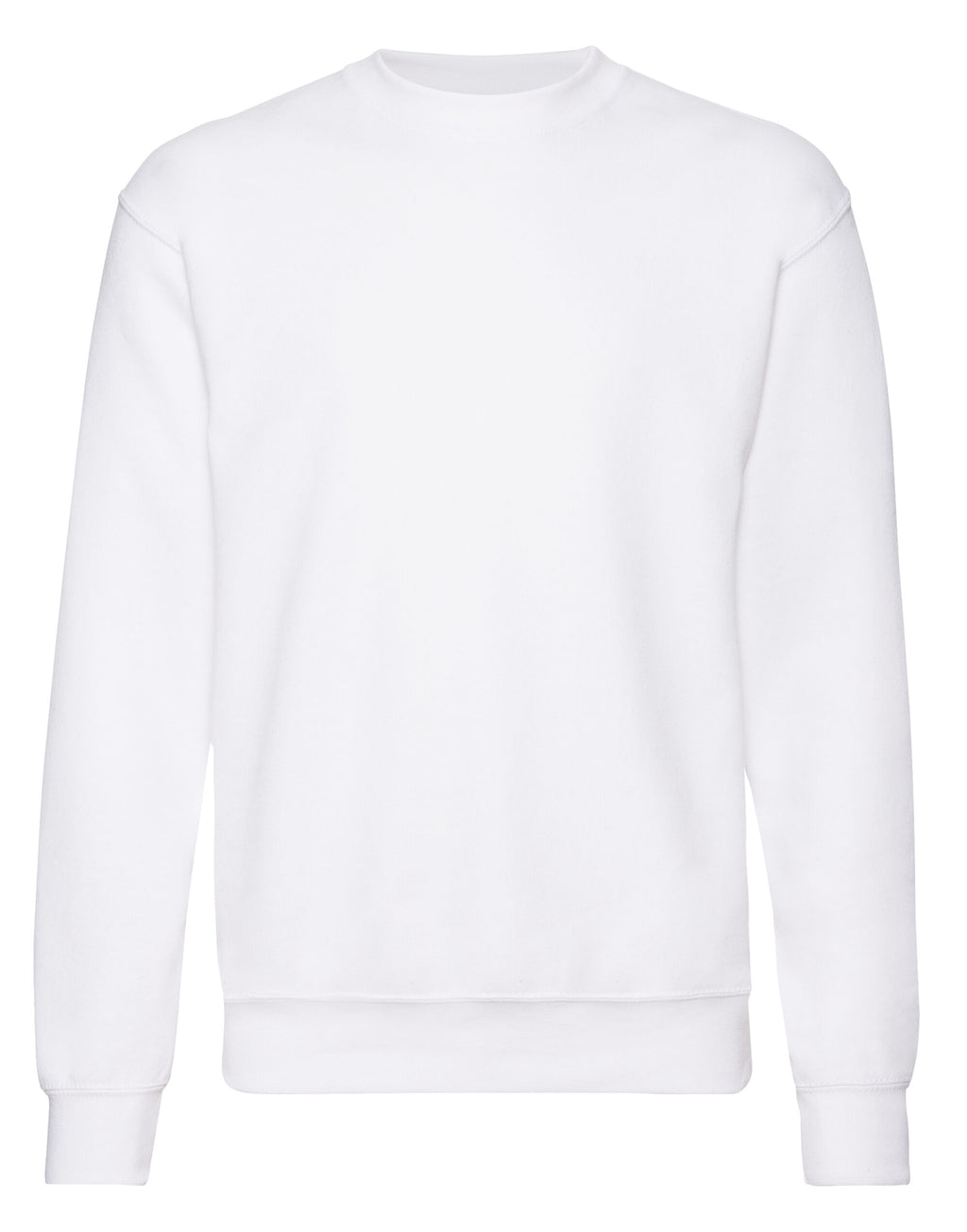 62202 FOTL Mens Classic Set-In Sweat - White - 62202