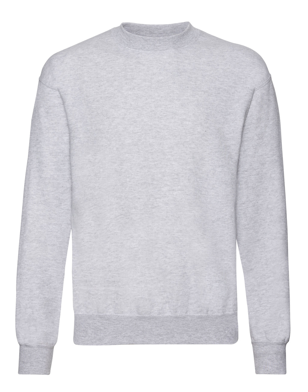 62202 FOTL Mens Classic Set-In Sweat - Heather Grey - 62202