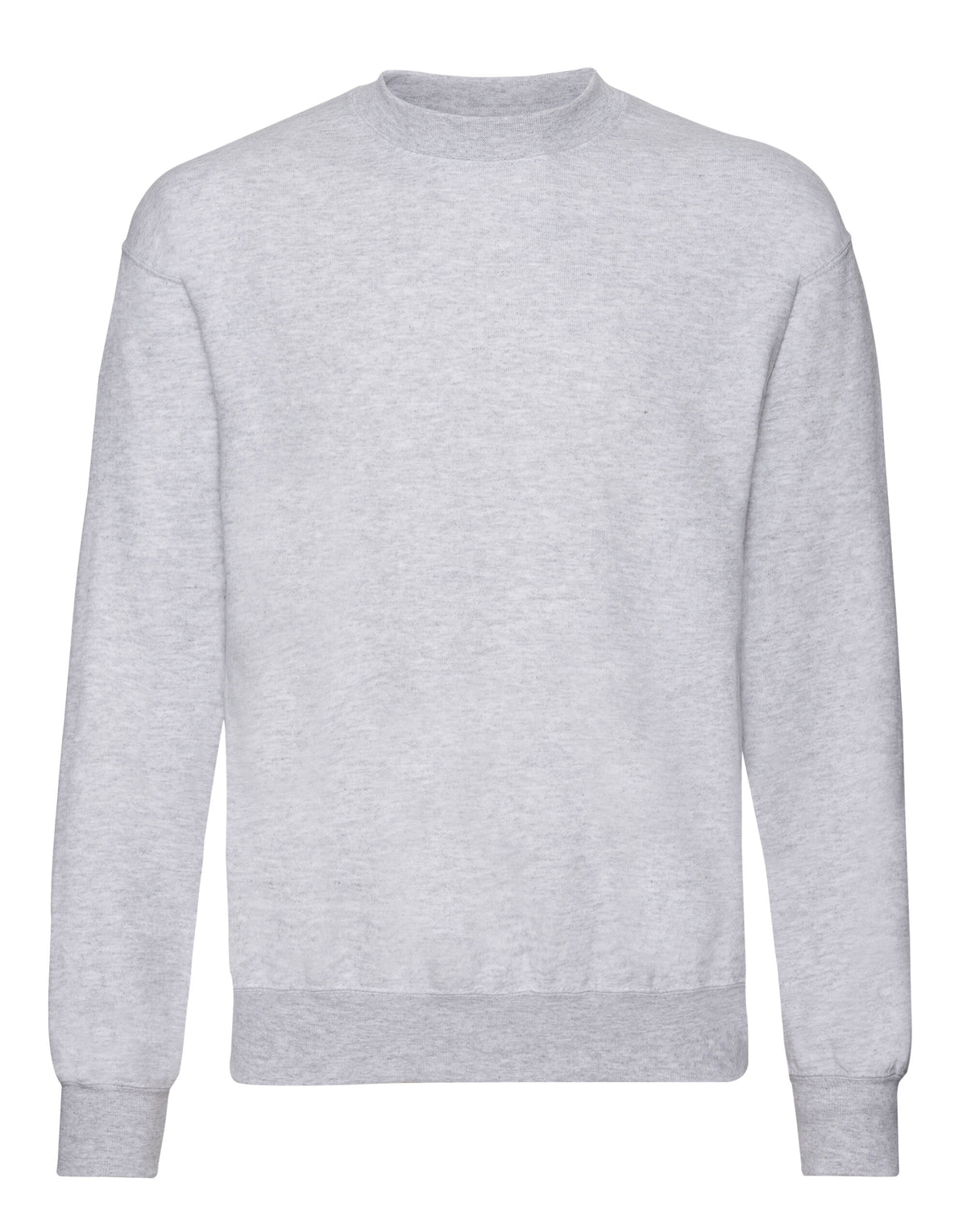 62202 FOTL Mens Classic Set-In Sweat - Heather Grey - 62202