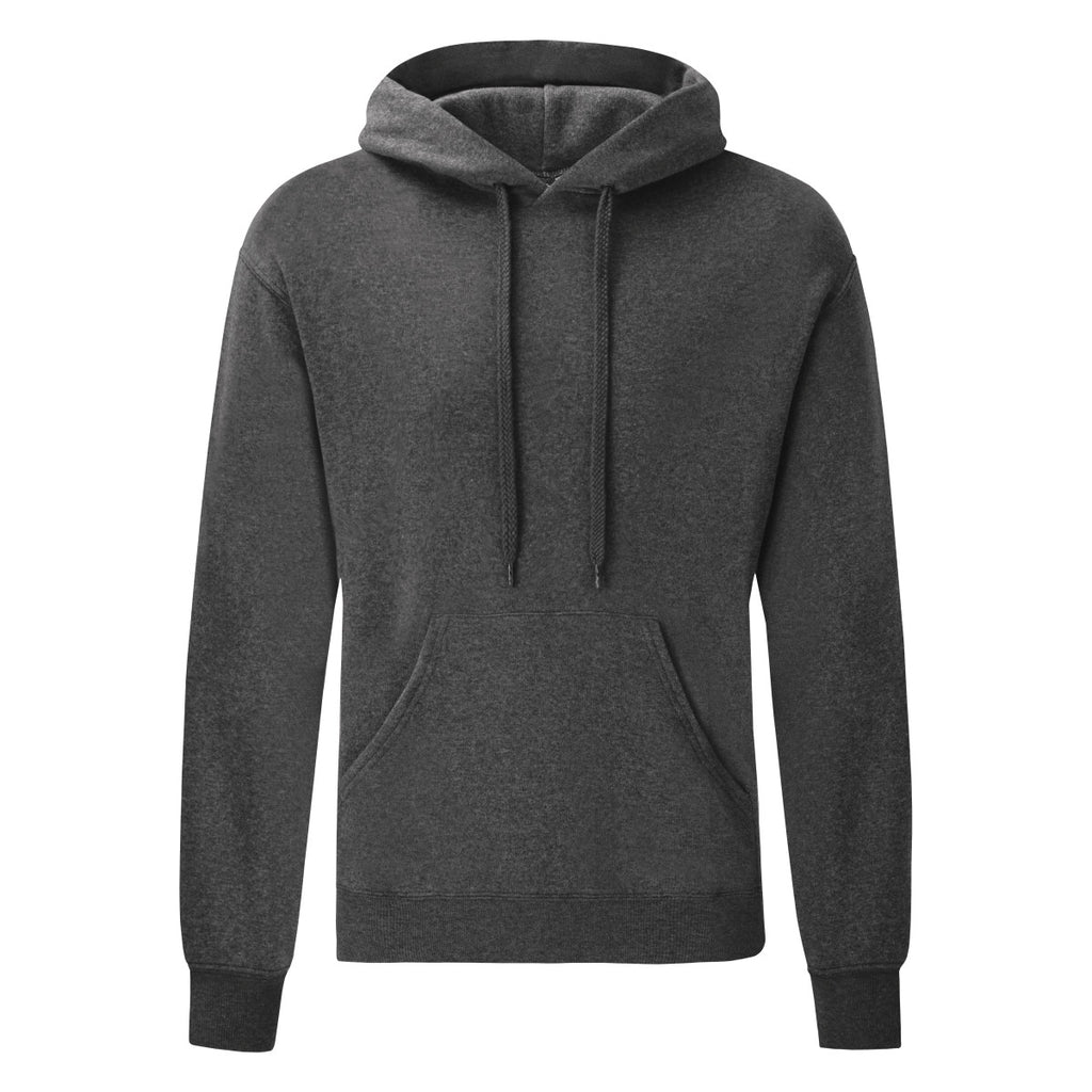 62208 FOTL Mens Classic Hooded Sweat - Dark Heather - 62208