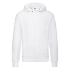 62208 FOTL Mens Classic Hooded Sweat - White - 62208