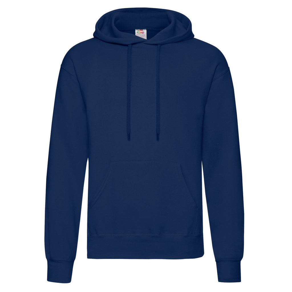 62208 FOTL Mens Classic Hooded Sweat - Navy Blue - 62208