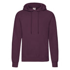 62208 FOTL Mens Classic Hooded Sweat - Burgundy - 62208