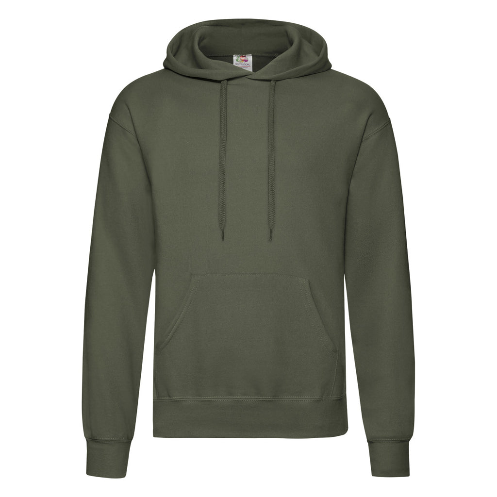 62208 FOTL Mens Classic Hooded Sweat - Classic Olive - 62208
