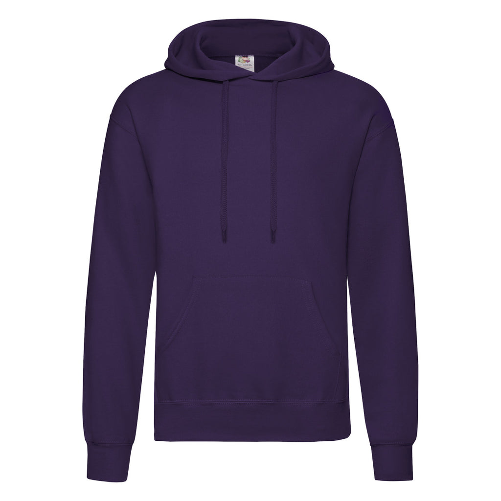 62208 FOTL Mens Classic Hooded Sweat - Purple - 62208