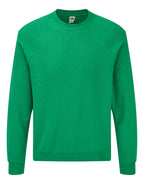 62216 FOTL Mens Classic Raglan Sweat - Retro Heather Green - 62216