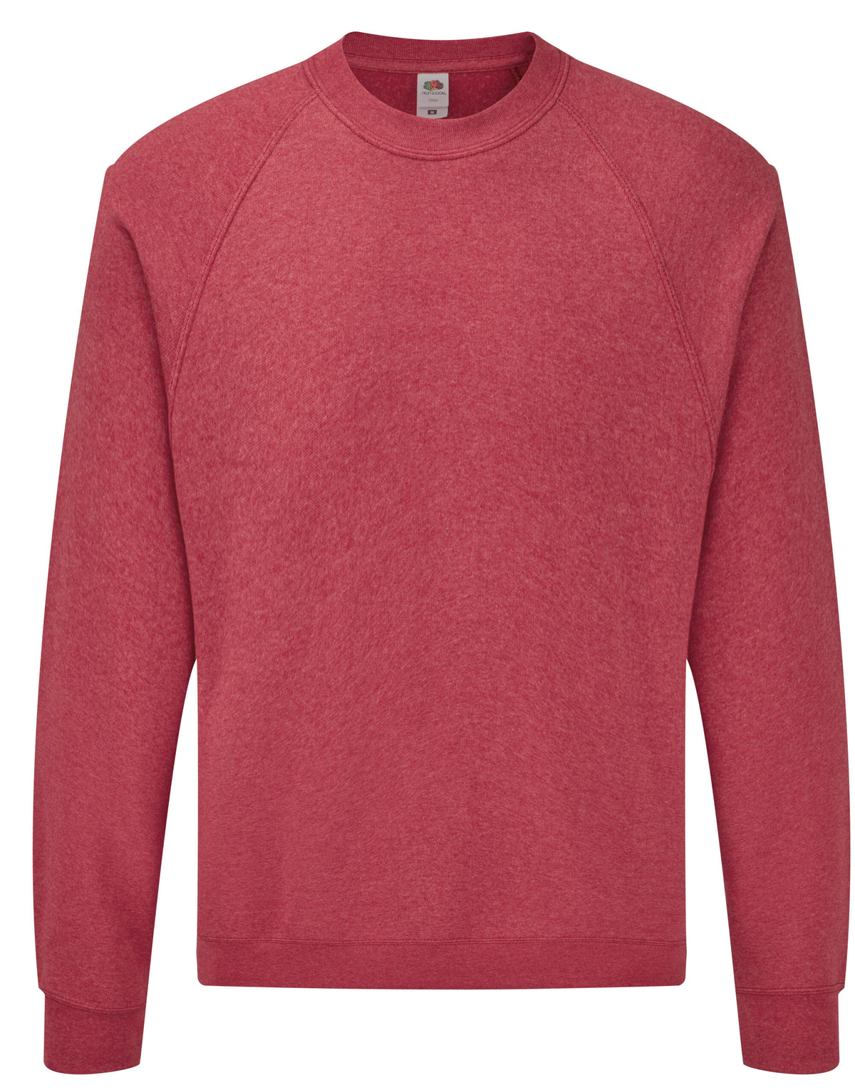 62216 FOTL Mens Classic Raglan Sweat - Vintage Heather Red - 62216