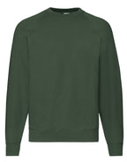 62216 FOTL Mens Classic Raglan Sweat - Bottle Green - 62216